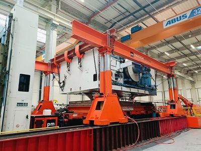 Assembly of the AIDA Mechanical Press in Bielsko-Biała