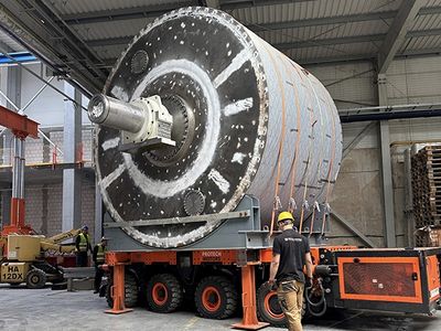 Installation of a Paper Production Cylinder in Oława
